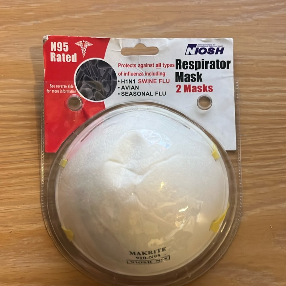N95 respirator mask (2 pack)